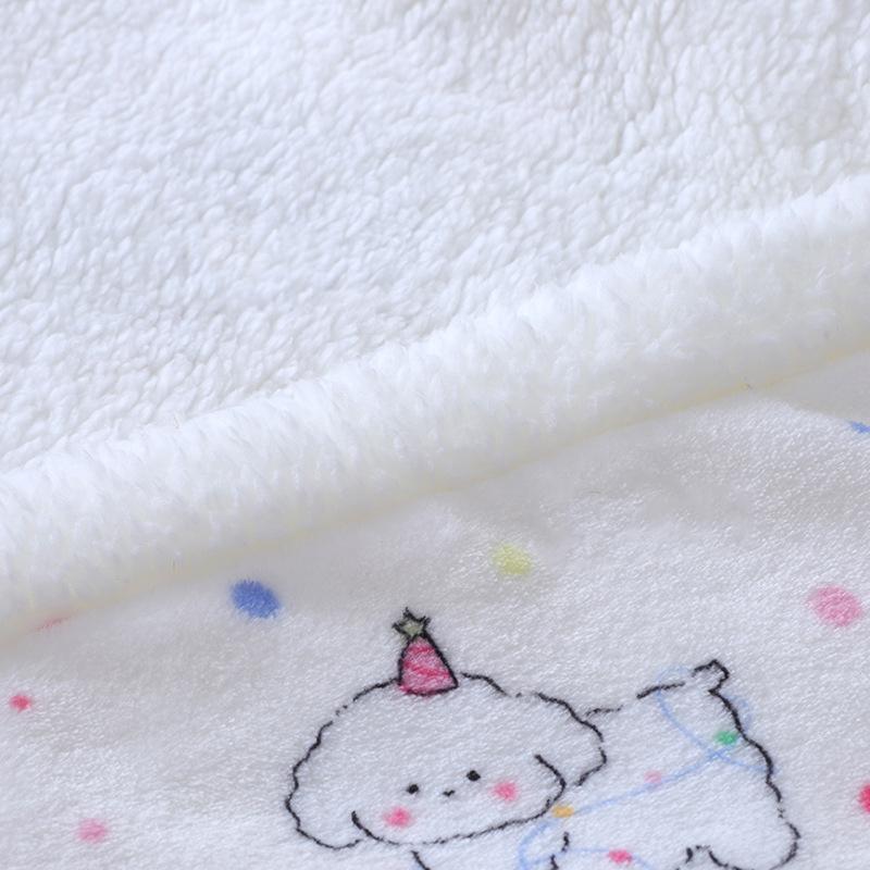 Двусторонний флисовый плед для питомцев, теплый толстый коврик для собак и кошек, уютная подстилка для сна, двустороннее покрывало для питомцев, мягкая подушка для будки