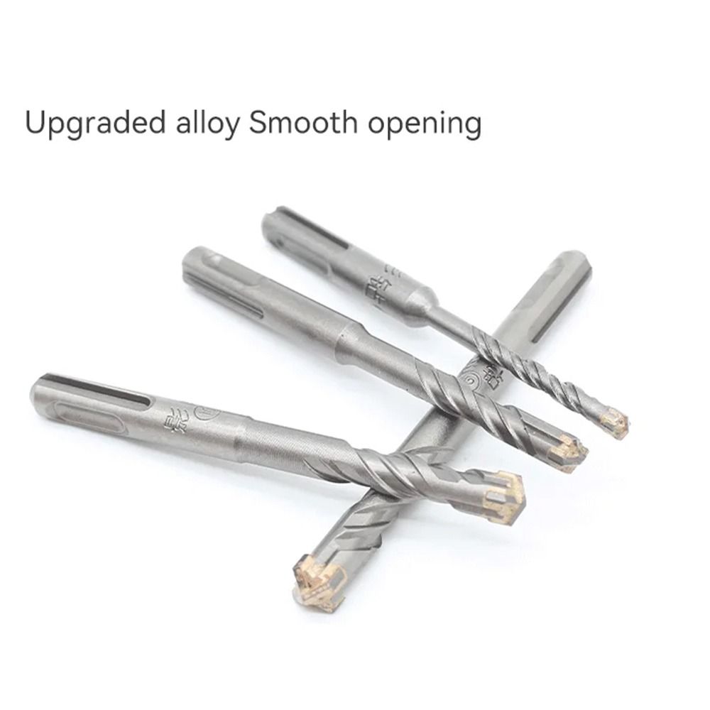 1Pcs 4/5/5.5/6/8/10/12mm Electric Hammer Drill Bit 4 Cutters Impact Drills Wall Brick Block