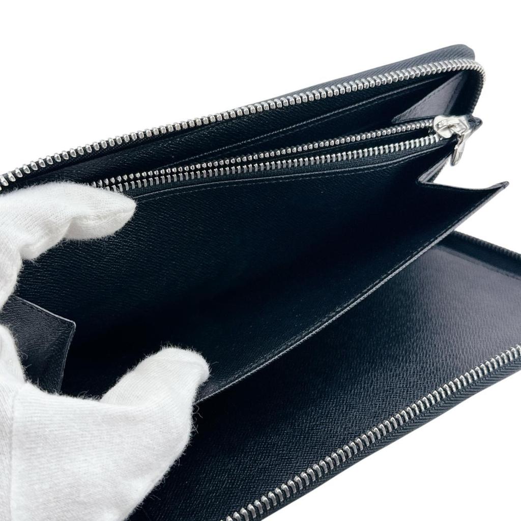 LOUIS VUITTON Epi Zippy Organizer Long Wallet purse Epi Leather Noir mens M63852 Used