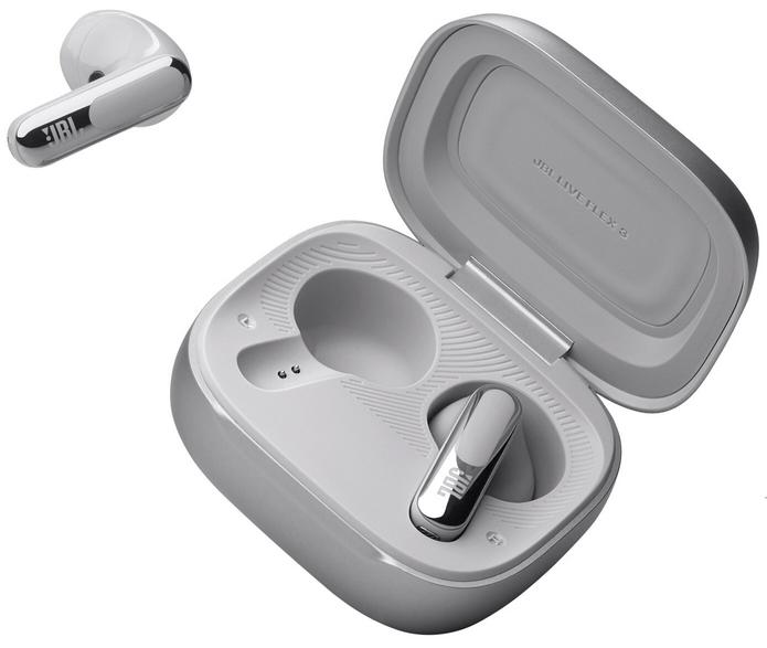 Jbl live flex 3 silver wireless headphones