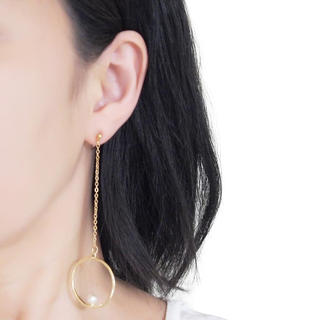 Earrings for Women Popular Earring Style Gold Silver Hoop Cute Stylish Swinging Long Chain Pearl Earrings Resin Earrings Miyabi Grace Miyabi Grace