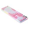 Wired game keyboard suspended keycap K500 game wired keyboard color matching luminous mechanical feel gray and black double spell