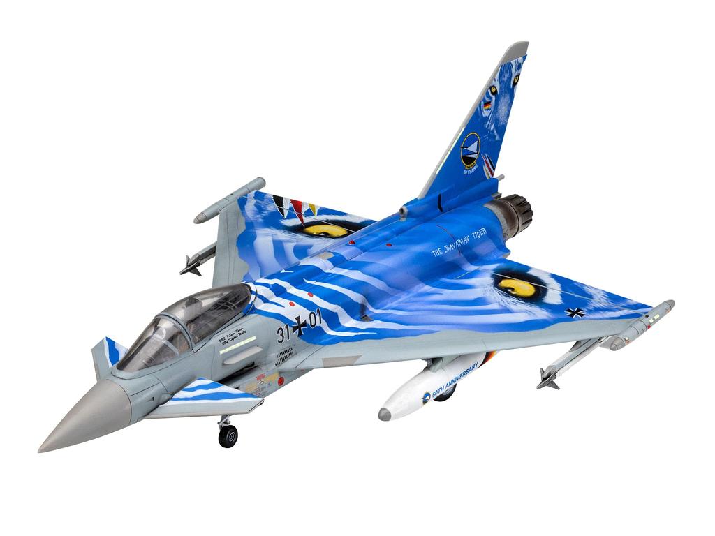Revell масштаб Немецкие ВВС Eurofighter Typhoon Bayern Tiger 2021 пластиковая модель номер модели отлита в цвете 1/72 набор, 03818,