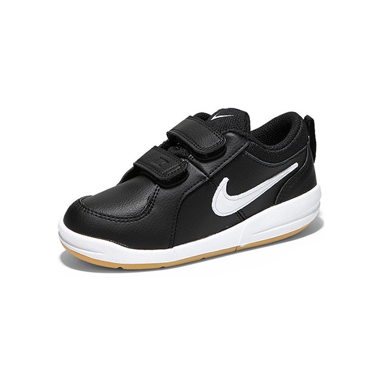 Nike Pico 4 Прочные низкие кроссовки Детская обувь Черно-белые 454501-023