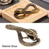 Brass Metal Handmade Cobra Animal Keyring Snake Shape Keychain Hand Bag Pendant Key Ring Tool