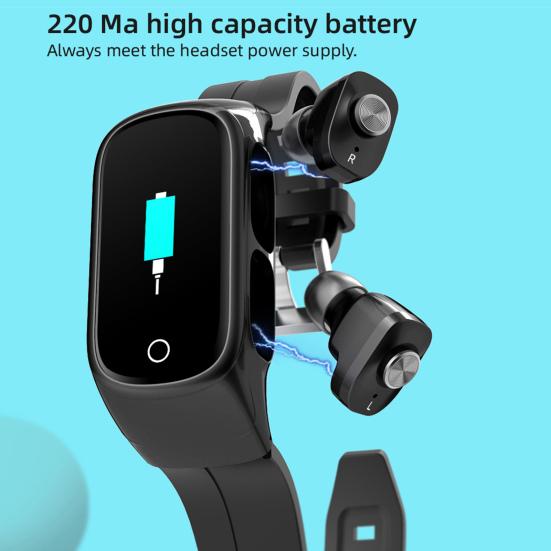 N8 Часы с поддержкой Bluetooth Многофункциональный мониторинг здоровья Сплав цинка 0,96 дюйма Смарт-часы