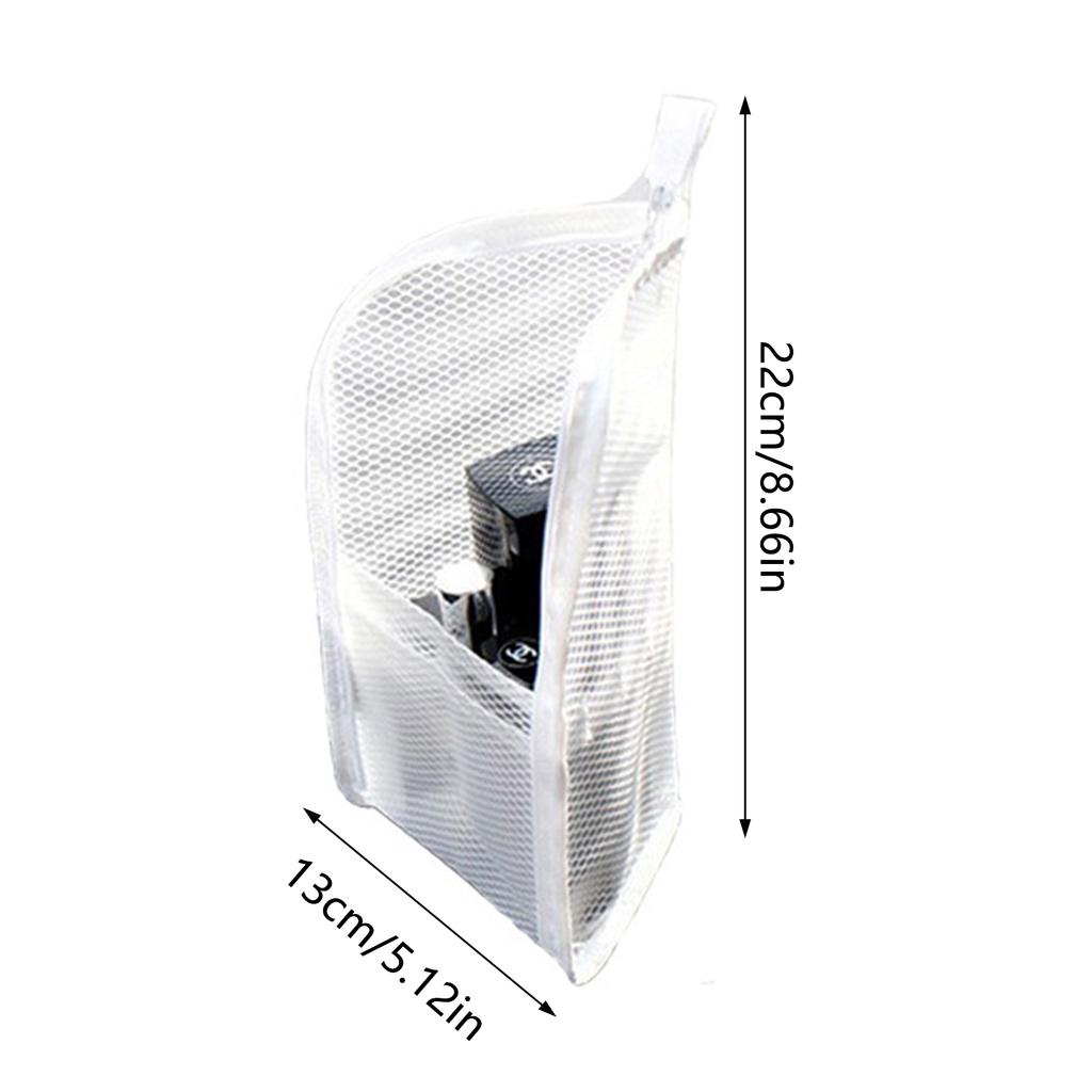 Portable Travel Toiletry Bag with Mesh Compartment for Bathroom Storage and Organization