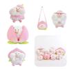 Cute And Cuddly Toby Peach Plushie Keychain Bag Accessory