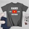 Patriotic Flag Vietnam Est1945 Hanoi Unisex Tshirt Tees Tshirt Oneck T Shirts Unisex Boys Clothing 100 Cotton