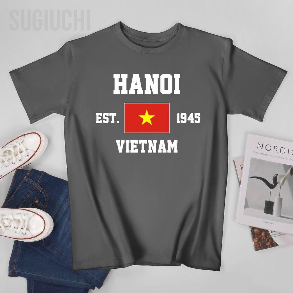 Patriotic Flag Vietnam Est1945 Hanoi Unisex Tshirt Tees Tshirt Oneck T Shirts Unisex Boys Clothing 100 Cotton