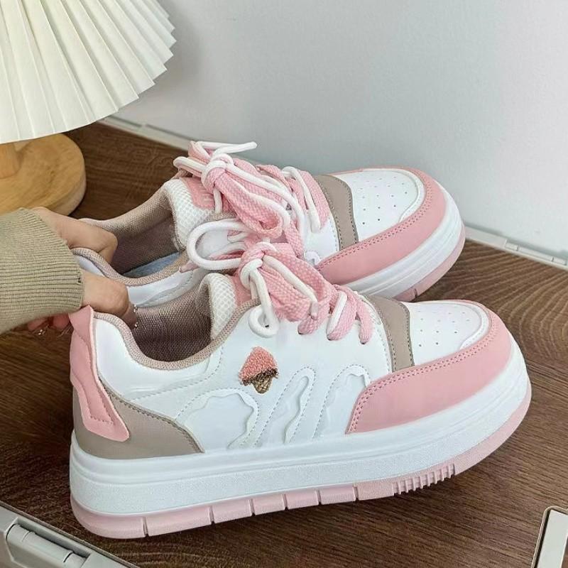 Kawaii модные повседневные кроссовки для женщин весна осень новые дизайнерские спортивные кроссовки женские цветные туфли на платформе женские