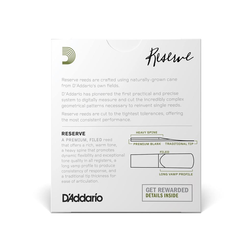 Трости WoodWinds для сопрано-саксофона RESERVE DIR1020 Упаковка 10 штук D'Addario D'Addario [Жесткость 2.0] []