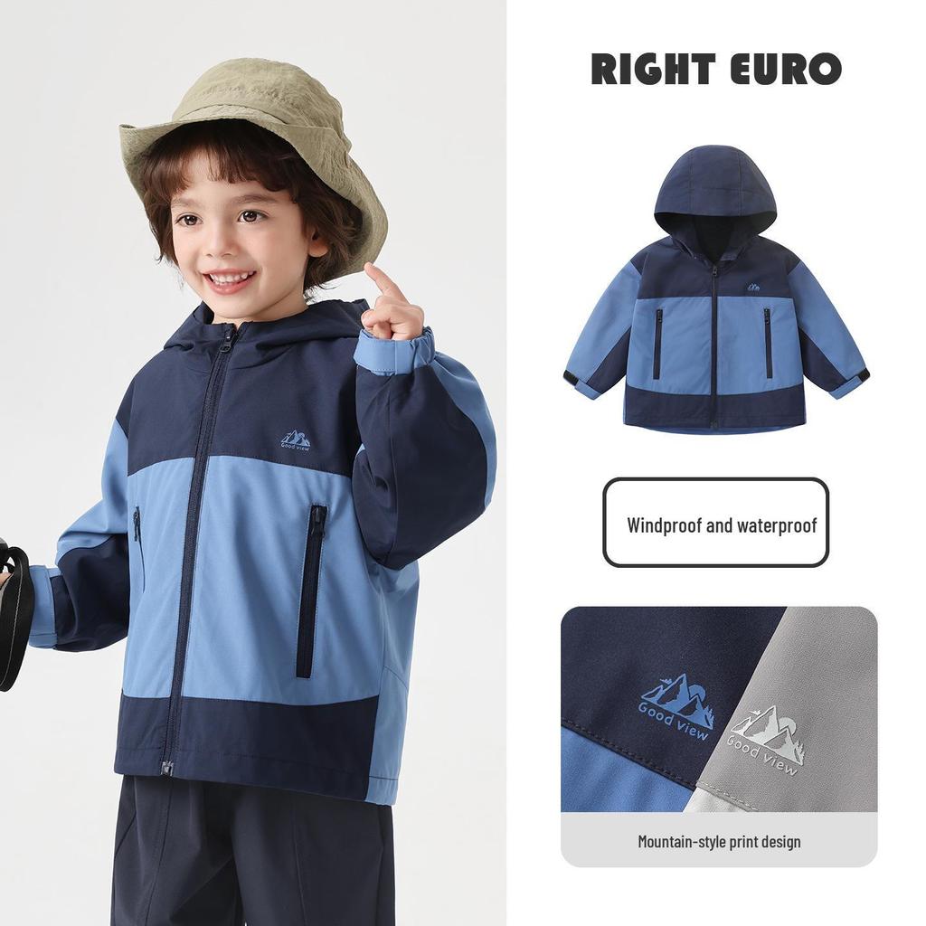 Trendy European Waterproof Toddler Jacket - New 2026 Spring/Autumn Style