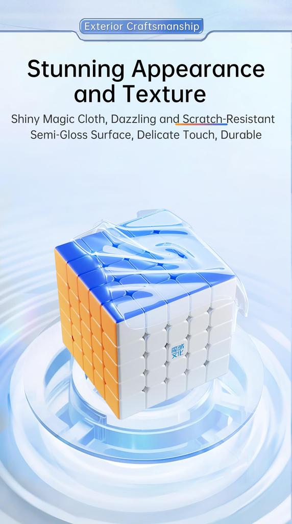 Bucubke MoYu Aochuang V6 Single-Track UV Magnetic 5x5 Magic Cube, Authentic 96-Piece Magnetic Puzzle, Aochuang V6 Single-Track UV Magnetic 5x5x5