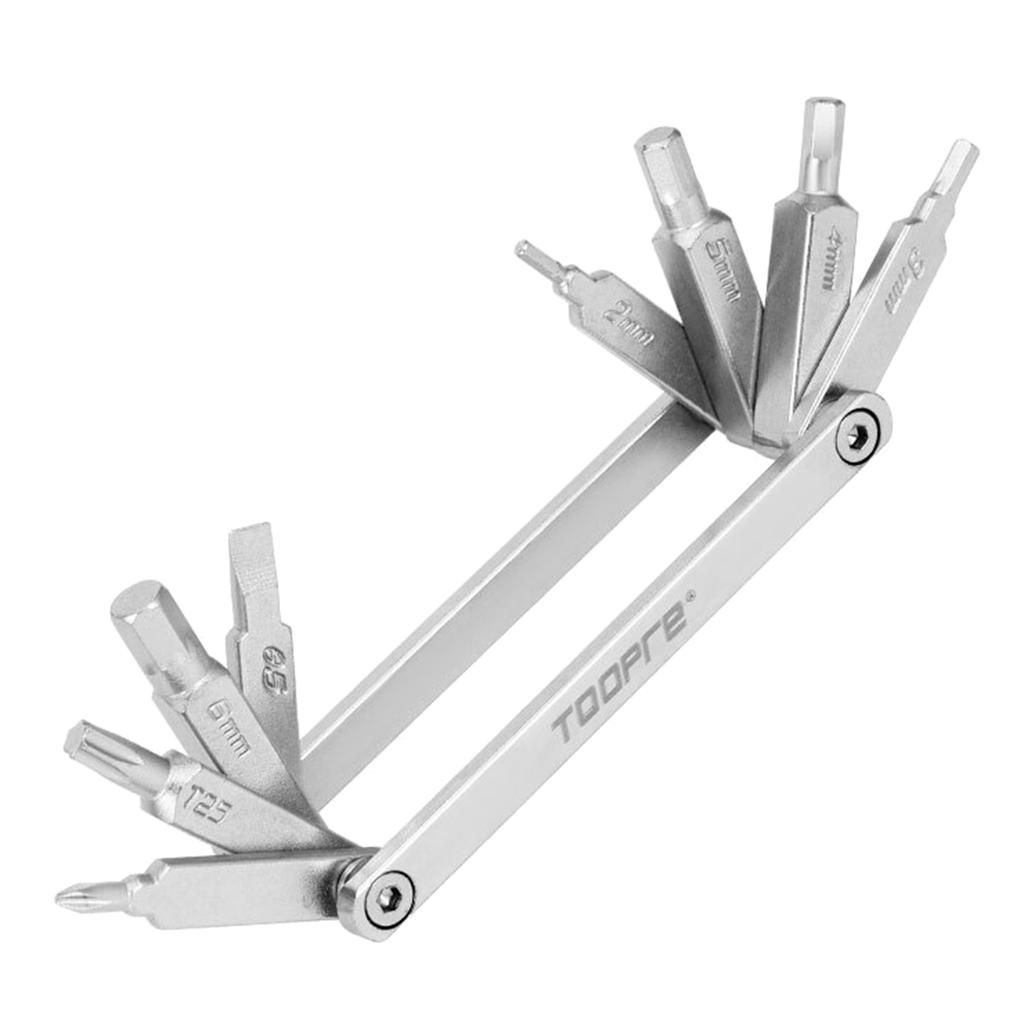 8 In 1 Bicycle Repair Tool Allen Screwdriver Wrench Mountain Bike Tool Multifunctional Screwdriver Tool Disassembly Kit