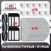 Совместимо для ECOVACS T10 PLUS / X1 PLUS Запасная боковая щетка HEPA-фильтр Моющая насадка Пылесборник Запчасти Аксессуары