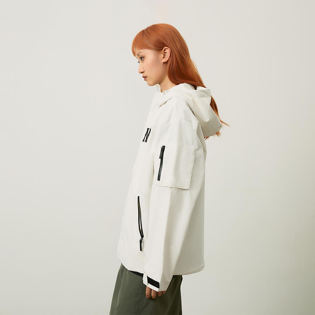 New MLB New York Yankees Basic Collection 24FW Jacket Unisex Hemp Cream 3AWJB0644-50CRM