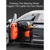 Модель автомобиля из литого под давлением сплава 1/24, AITO M9, съемные колеса, резиновые шины, светомузыкальный автомобиль, внедорожник, подарок на день рождения для детей