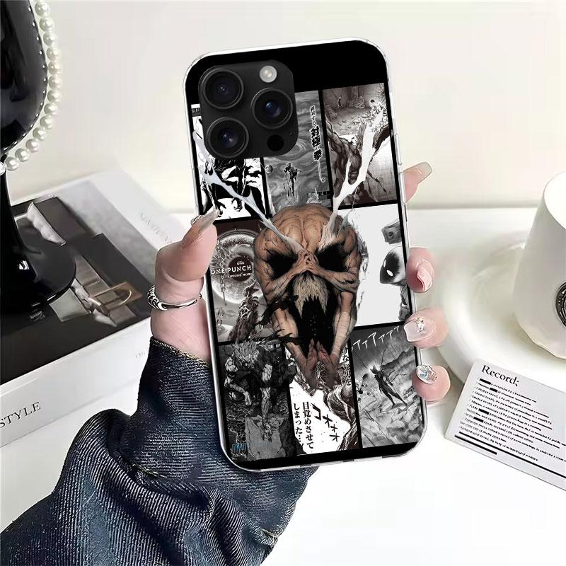 One P-Punch-Man Garou Soft Phone Case For IPhone 18 11 17 Air 16E 16 Pro Max 15 + 14 Plus 13 Mini 12 Apple 7 SE 8 Fundas Coque 11 1
