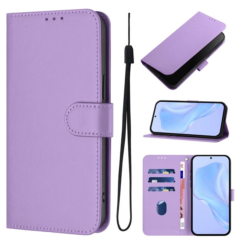 Для чехла iPhone 17e на для Funda Apple iPhone 17E Чехол для телефона iphone16e Конфетный однотонный кожаный чехол-кошелек с откидной крышкой Etui