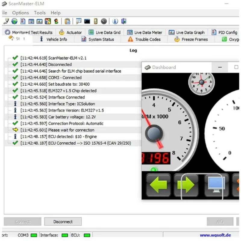 Новый диагностический инструмент OBD2 ELM327 USB V1.5 Пластиковый автомобильный кабельный интерфейс OBDII CAN-BUS считыватель кодов ELM 327 1.5 Подключение к ПК