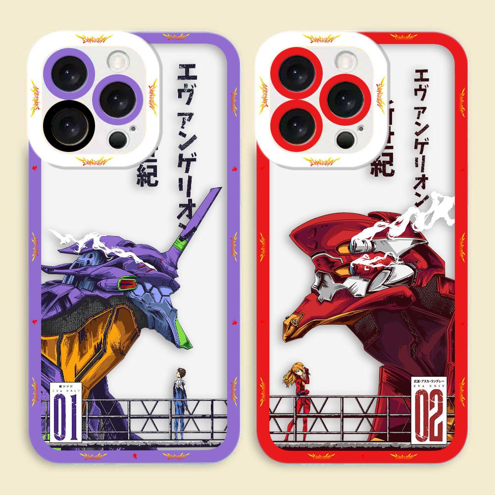 Новый Прозрачный Чехол для Телефона с Мехами E-Evangelion Для Infinix TECNO POVA 2 4 3 5 SMART 6 7 8 NOTE 10 11 12 30 30I 40 50 CAMON 19 20