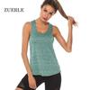Беговой жилет без рукавов, спортивный синглетный женский спортивный топ для фитнеса, рубашки для бега в тренажерном зале, йоге