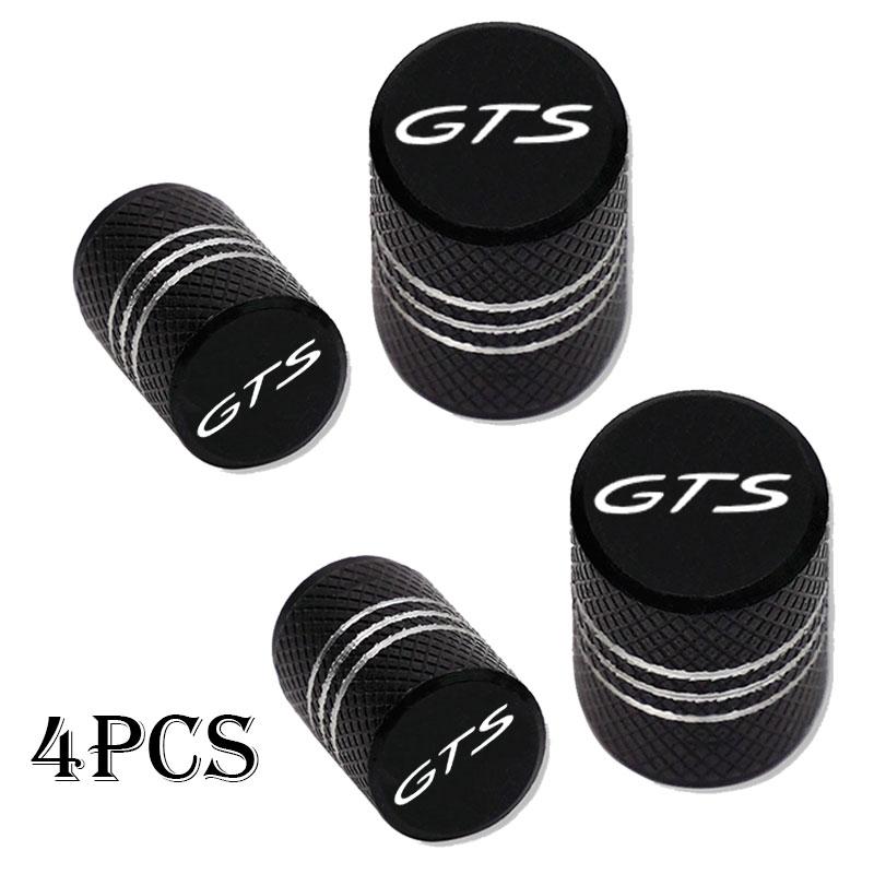 cvjnd2 4pcs Car Wheel Tire Valve Caps Tyre Stem Covers Airdust Waterproof For Porsche GTS Cayenne Cayman Panamera Macan 911 718 928 901