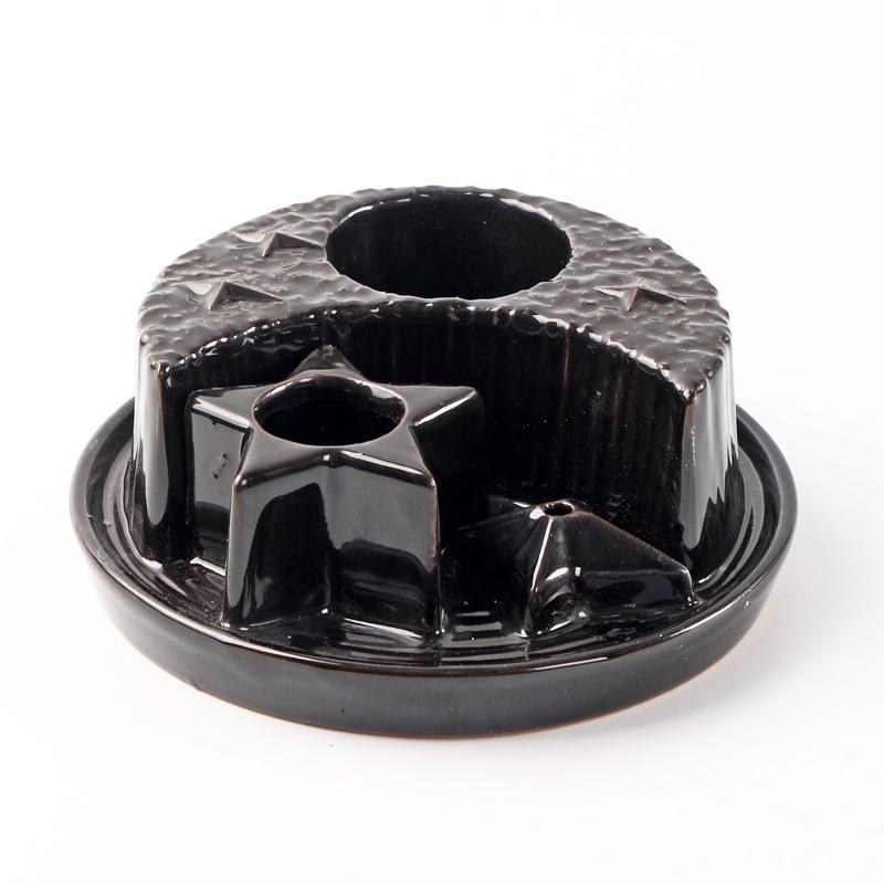 Набор для чая из воска, подсвечник Ambiance Holy Wood, поднос с орнаментом, украшение Sage