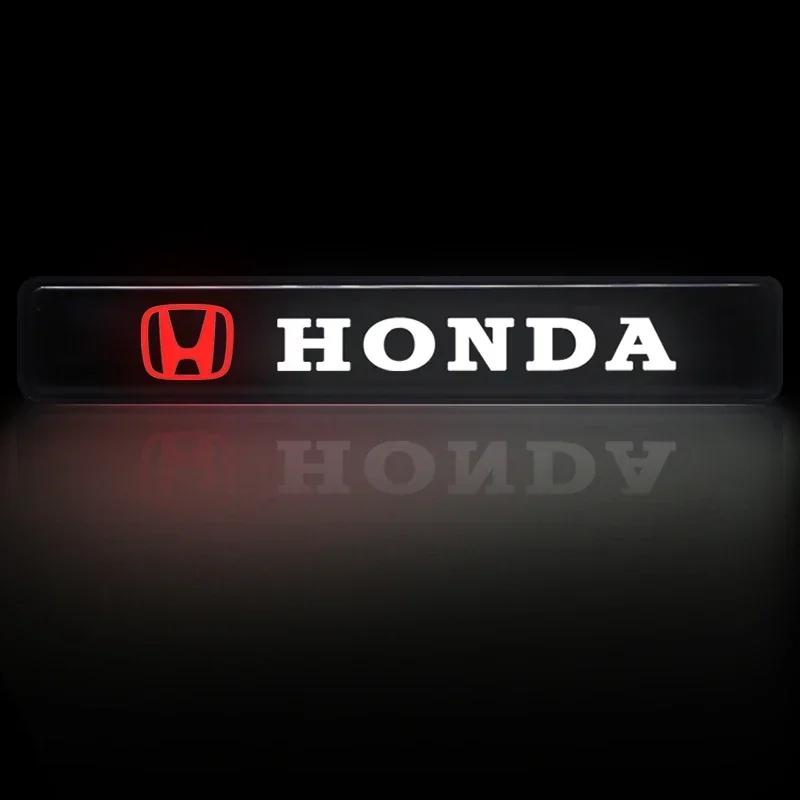 Для автомобиля Honda Светодиодный передний значок-эмблема на решетку капота Декоративная подсветка Для Honda Civic Mugen Accord Odyssey JAZZ CRV Fit Hrv Jazz CBR