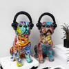 Retro Animal Artwork Ornaments High-end Resin Crafts Dog Ornaments Home Living Room Cabinet Decorations