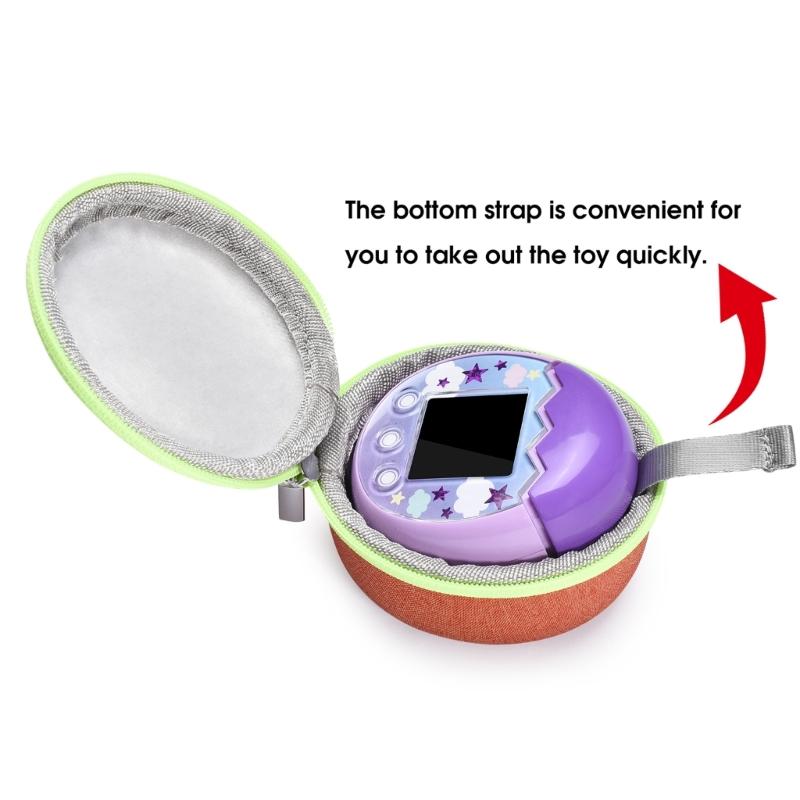 Storage Carrying Case Pouch Shockproof Clutch Handbag for Tamagotchi-Pix Virtual Interactive Pet Game Machine Accessory