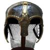 Viking Deluxe Chain Mail Helmet Replica Medieval Halloween Best Helmet Vendel Armor Helmet Halloween Costume Prop.