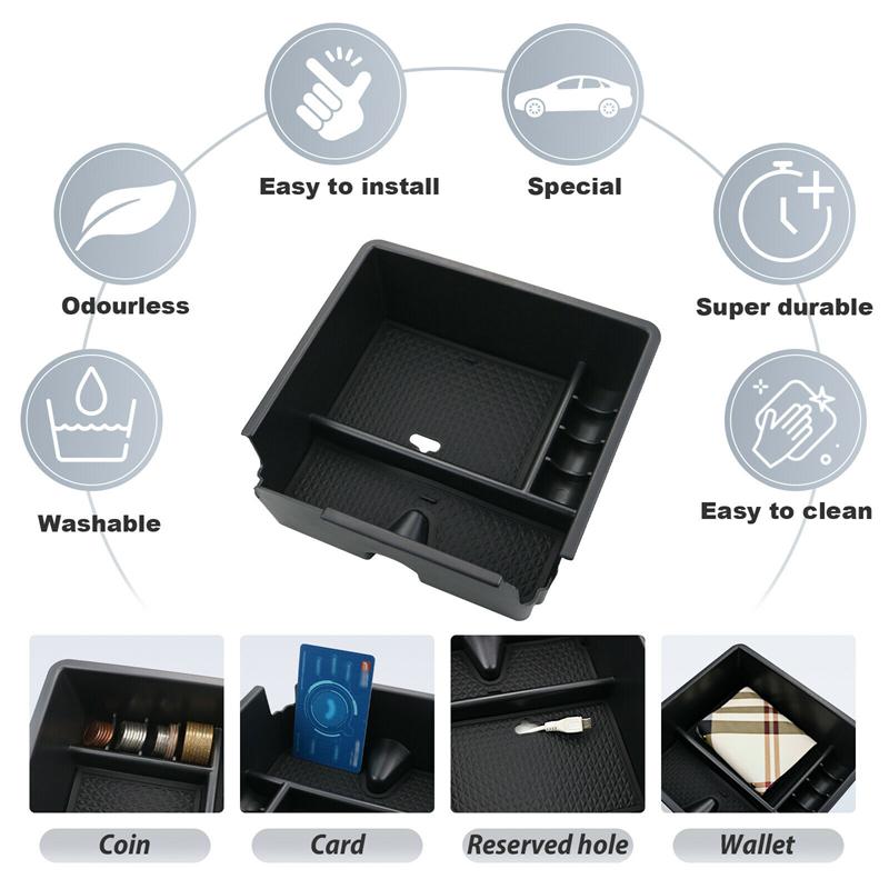 Центральный подлокотник автомобиля, ящик для хранения, дополнительный контейнер для монет и телефона для Ford Ranger 2019-2024