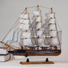 Гладкое плавание Модель большого парусника из массива дерева: Украшение для гостиной, свадебный подарок и подарок на новоселье.