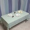Concise Style Eye-catching Tablecloth PEVA Creative Chessboard Pattern Table Cover for Home