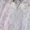 Hot-Selling Non-Elastic Polyester Hollow Flower Lace Mesh Fabric for Fashionable Wedding Dresses and Lingerie
