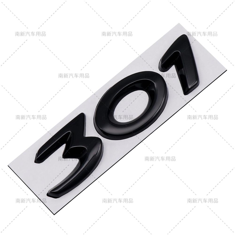 3D Car Sticker Rear Trunk Badge For Peugeot 206 207 301 307 308 408 508 2008 YTWY3 3008 4008 5008 Letters Replace Emblem Accessories