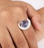 For Women Iolite Gemstone 925 Sterling Silver Handmade Jewelry Statement Ring RR-48-5