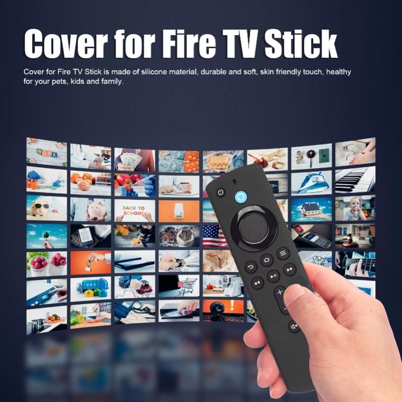 Remote Control Silicone Cover For Fire TV Stick Anti Slip Silicone Protective Case With Lanyard 3rd Gen