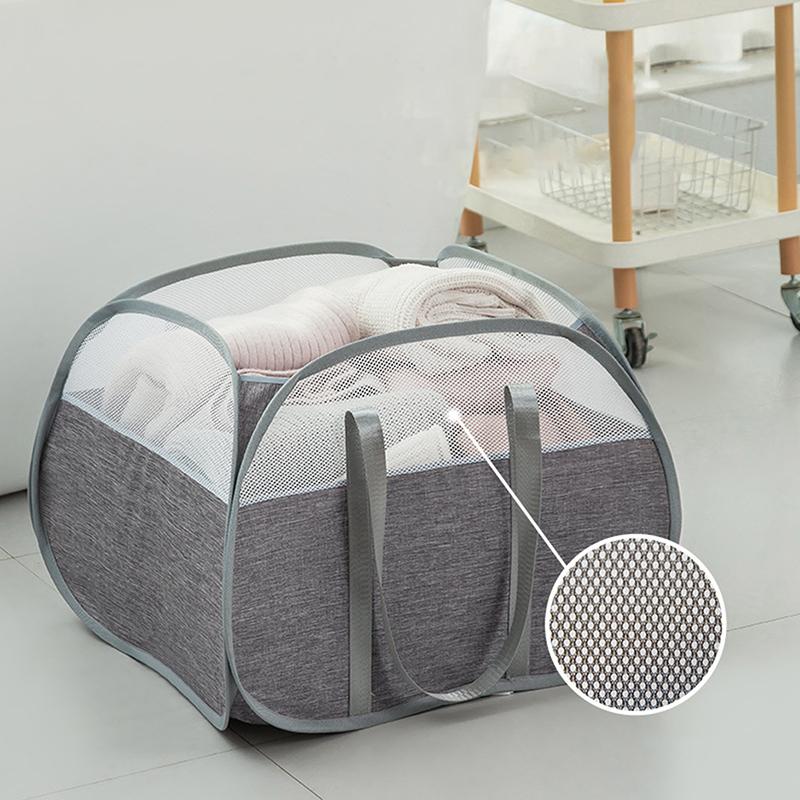 90 л складная корзина для белья складная выдвижная корзина для белья с усиленными ручками для переноски для прачечной ванной комнаты общежития или путешествия