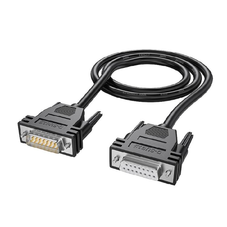Кабель DB15 DB15 Female to Male Кабель для передачи данных Двойное экранирование Металлическая оплетка и защита из алюминиевой фольги