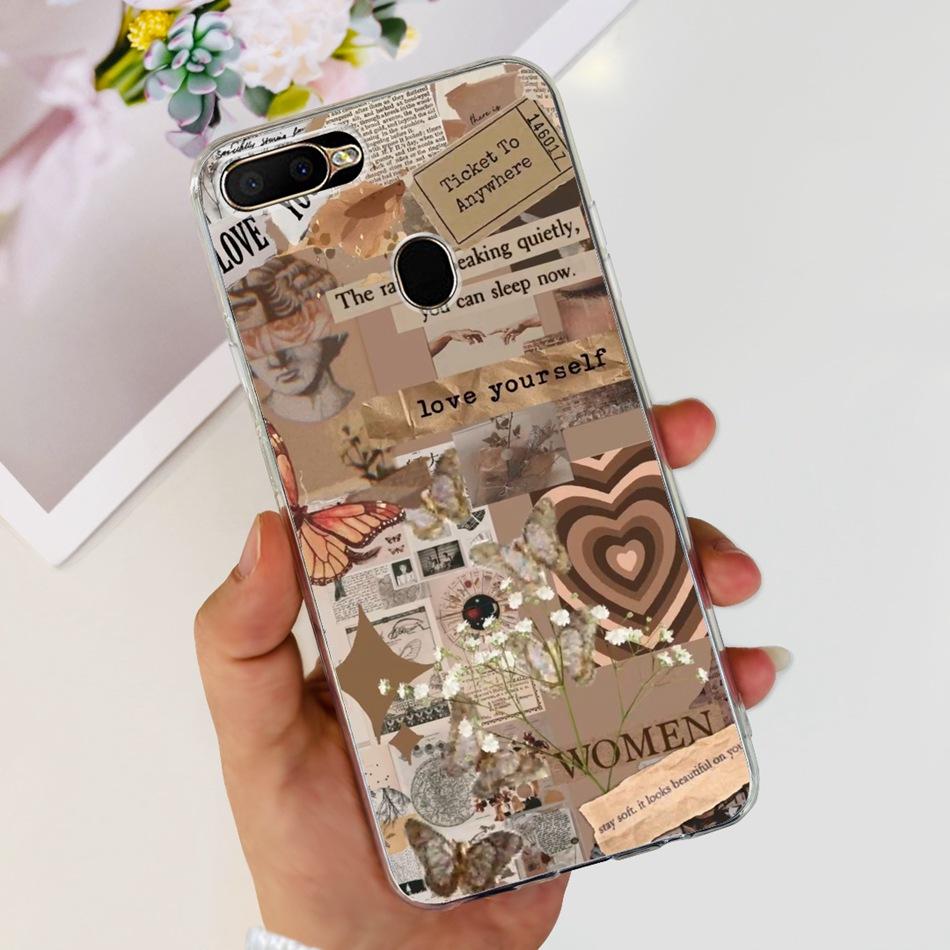 For OPPO A5S Case Cute Pattern Soft Silicone TPU Cover Cases For Oppo A5Ss AX5s A 5S CPH1909 CPH1920 CPH1912 Phone Shell Bumper