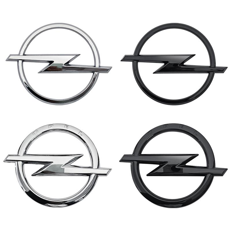 1pcs ABS For Opel Logo Emblem Badge Sticker Fit Car Front Grille Hood Bonnet Rear Trunk Bumper Astra Zafira Insignia Corsa H G
