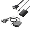 1080P HDMI-совместимые female-to-male VGA конвертеры Видеовыход для ПК Ноутбука Телевизионных Мониторов Проекторов Низкое Энергопотребление