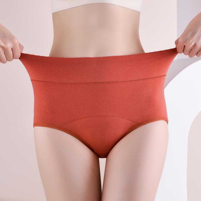 Women's High-Waist Antibacterial Cotton Menstrual Underwear - Leak-Proof Sanitary Pants