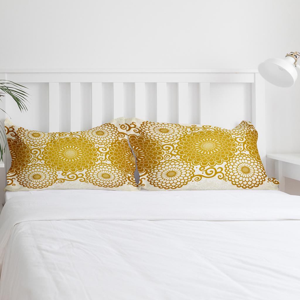 Желтый Цветок Пион Постельный Комплект 3шт Для Мальчиков Девочек Пододеяльник Наволочка Детский Взрослый Покрывало Двуспальный Комплект Домашний Текстиль