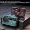 Портативный FM-радио, мини-FM-радиоприемник, уличный Bluetooth-динамик, TF-карта, USB-наушники, MP3-плеер, рекордер 70-108 МГц