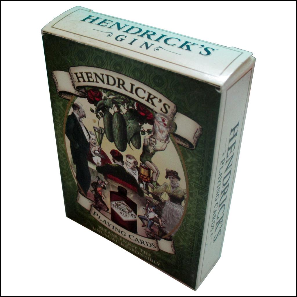 Hendrick's Gin Playing Cards Deck 9*6cm - Unusual Victorian Style Collector’s Cards with Cocktail Recipes Full 52-card Deck