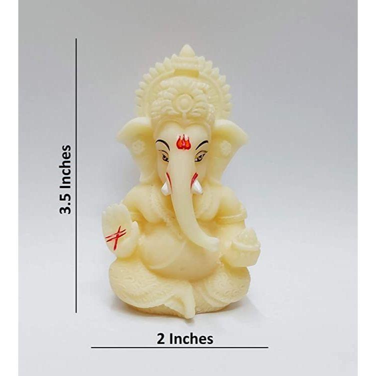 Ganesha Idol for Car Dashboard,Lord Ganpati Diwali Gifts, Home Decor, Office Desk, House Warming